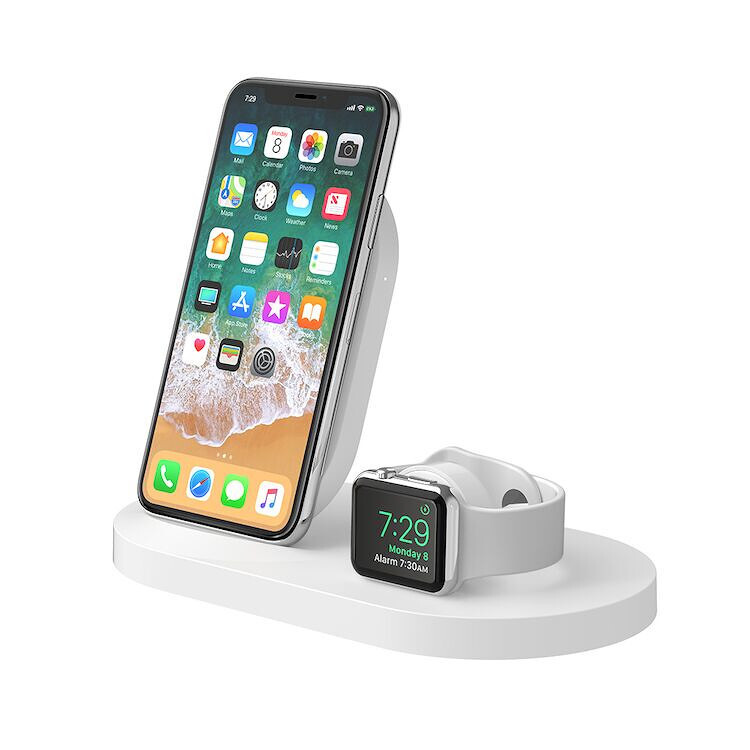Belkin Boost Up Trådlös Qi-laddare för mobil och Apple Watch Vit